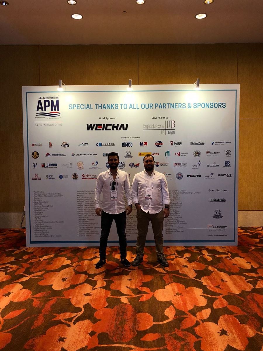 We were at 15th Asia Pacific Maritime Exhibition in order to extend our network.